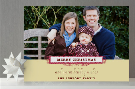 Simple Wishes Holiday Photo Cards