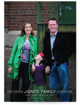 Modern Family Crest Holiday Photo Cards