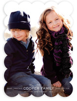 Modern Family Crest Holiday Photo Cards