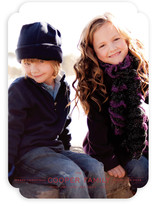Modern Family Crest Holiday Photo Cards