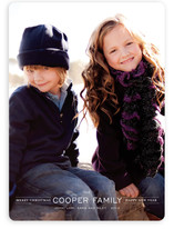 Modern Family Crest Holiday Photo Cards