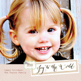 Joy to the World Holiday Photo Cards, by Crystal Kluge  Tart Workshop