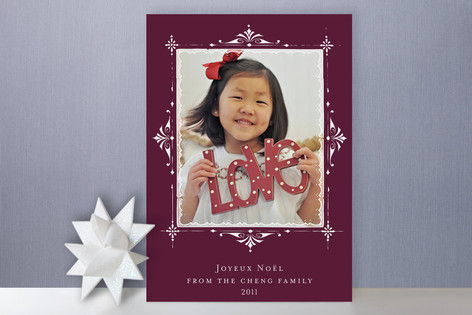 Joyeux Noel Holiday Photo Cards