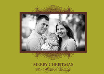 Ornate Frame Holiday Photo Cards, by Wiley Valentine