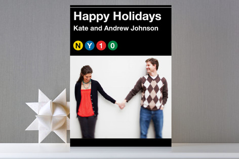 New York Transit Holiday Photo Cards