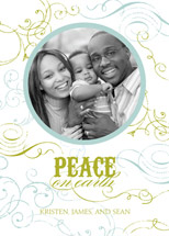 Peace on Earth Holiday Photo Cards, by Wiley Valentine