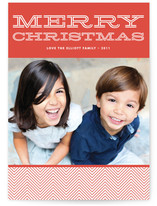 Christmas Chevron Holiday Photo Cards