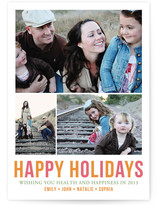 Minimal Trio Holiday Photo Cards