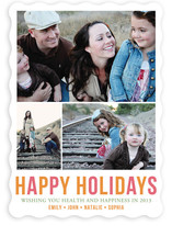 Minimal Trio Holiday Photo Cards