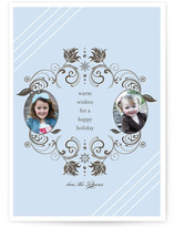 Snow Flourish Holiday Photo Cards