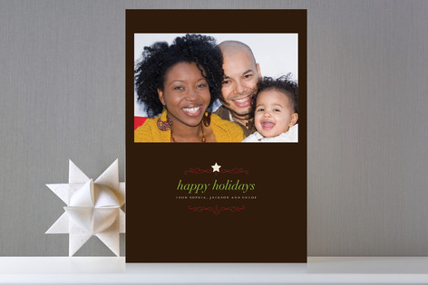 Sweet Star Holiday Photo Cards