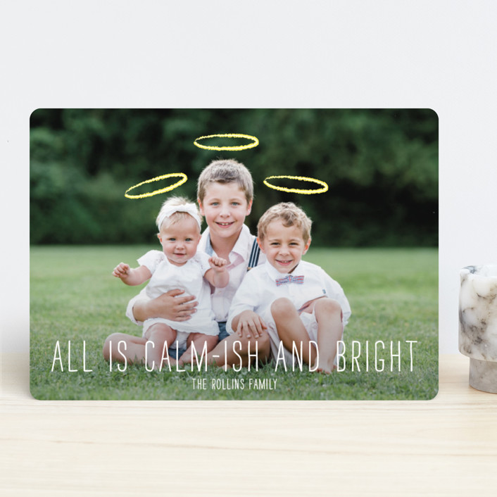 Calm-ish + Bright Holiday Photo Cards