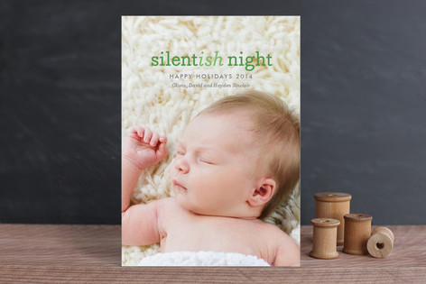 Silentish Night Holiday Photo Cards