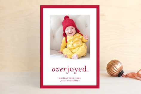 Simply Overjoyed Holiday Photo Cards