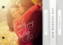 Hold the Date Wedding Invitation Minibook&trade; Cards