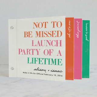 Launch Party of a Lifetime Wedding Invitation Minibook&trade; Cards