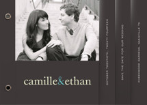 Pop of Color Wedding Invitation Minibook&trade; Cards