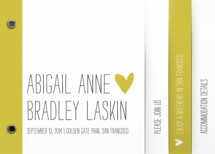 Passing Notes Wedding Invitation Minibook&trade; Cards