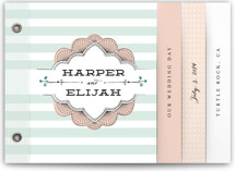Striped Sweet Nothings Wedding Invitation Minibook&trade; Cards
