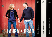 Modern Union Wedding Invitation Minibook&trade; Cards