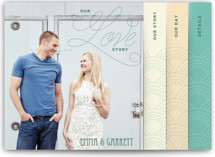 Love Nouveau Wedding Invitation Minibook&trade; Cards