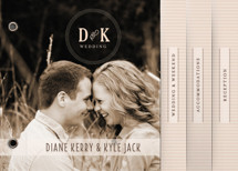 Stracciatella Wedding Invitation Minibook&trade; Cards