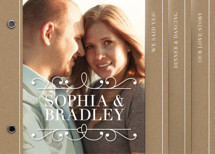 Arabesque Wedding Invitation Minibook&trade; Cards