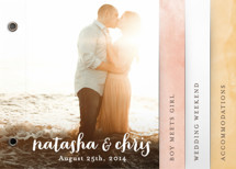 Watercolor Love Wedding Invitation Minibook&trade; Cards