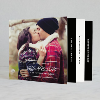 WinterThemed Wedding Invitation Minibooks These are Wedding invitations in 