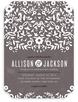 Paper Flowers Wedding Invitations