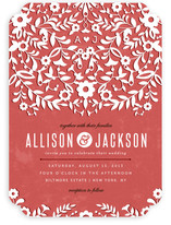 Paper Flowers Wedding Invitations