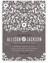 Paper Flowers Wedding Invitations