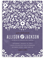 Paper Flowers Wedding Invitations