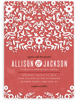 Paper Flowers Wedding Invitations