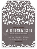 Paper Flowers Wedding Invitations