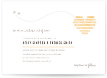 Honeycomb Heart Wedding Invitations