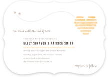 Honeycomb Heart Wedding Invitations