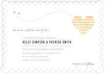 Honeycomb Heart Wedding Invitations