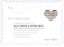 Honeycomb Heart Wedding Invitations