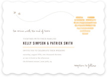 Honeycomb Heart Wedding Invitations