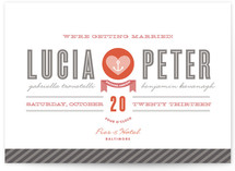 Maritime Stripe Wedding Invitations