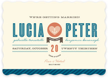 Maritime Stripe Wedding Invitations