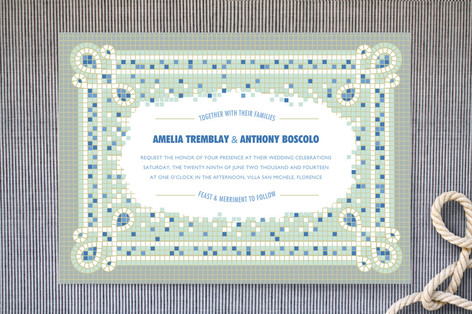 Mosaic Wedding Invitations
