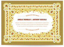 Mosaic Wedding Invitations