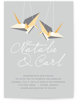 Paper Cranes Wedding Invitations