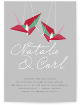 Paper Cranes Wedding Invitations