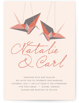 Paper Cranes Wedding Invitations