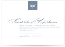 Classic Dragonfly Emblem Wedding Invitations