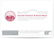 Iconic Barnyard Wedding Invitations