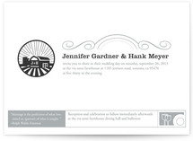 Iconic Barnyard Wedding Invitations